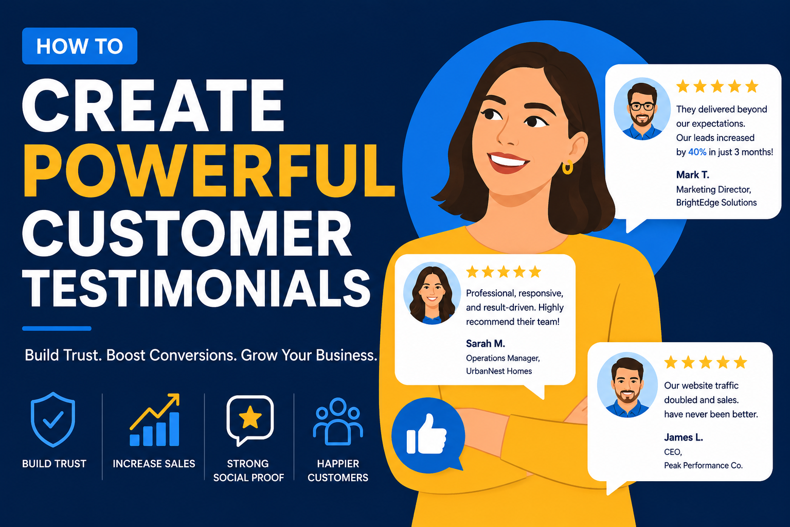 Learn how to create powerful customer testimonials that build trust, improve conversions, strengthen SEO, and...